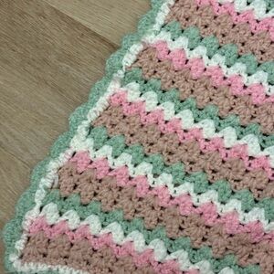 Vintage Crochet Afghan Blanket-Granny, Bohemian, Cabincore